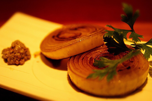 とろとろ玉ねぎの鉄板焼き